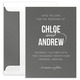Modern Couple Shimmer Save the Date Cards Image 11 of 13